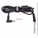 Кабел за захранване на лаптоп DELL с DC жак 4.5/3.0mm,  черен 0.5mm2 1.2m