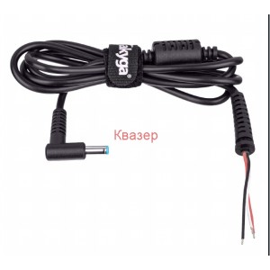 Кабел за захранване на лаптоп DELL с DC жак 4.5/3.0mm,  черен 0.5mm2 1.2m