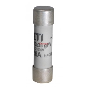 Предпазител 1000V DC за фотоволтаични панели ETI POLAM 002625103 CH 10x38mm gPV 6А