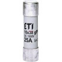 Предпазител 1000V DC за фотоволтаични панели ETI POLAM 002625139 CH 10x38mm gPV 25А