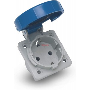 Контакт ШУКО за панелен монтаж 2P+T (немски) 16A 250V AC IP 67 Famatel 13960