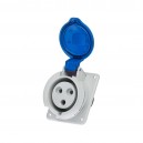 Контакт за панелен монтаж 2P+T 32A-6h/200-250V AC IP 44 IDE 02304
