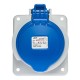 Контакт за панелен монтаж 2P+T 32A-6h/200-250V AC IP 44 IDE 02304