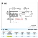 КЛЕМА CTF030M7 3pin pitch 7.62mm SAURO