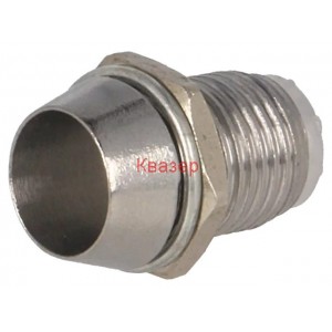 Клипс за светодиод / Държач за LED, 5mm, хром, HEBEI