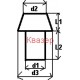 Клипс за светодиод / Държач за LED, 5mm, хром, HEBEI