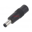 DC преходник / адаптер, прав, Вх 5.5/2.1 Изх 5.5/2.5mm