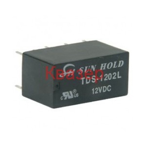 Реле TDS 1202L бобина 12V DC, DPDT