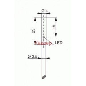 Миниатюрни индуктивни датчици Ф4мм DW-AD-403-04