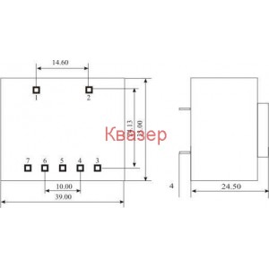 ТРАНСФОРМАТОР ANG 1.3VA  9V 150mA