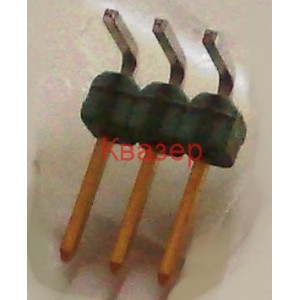 Щифтова рейка, 3 pin едноредов мъжки съединител 0826631-3 ъглови  едноредов 2.54mm