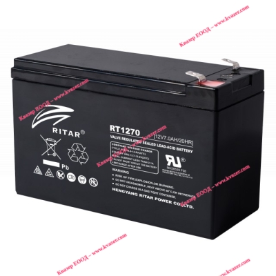АКУМУЛАТОР RITAR 12V/7Ah 151/65/94mm