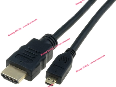 ASSMANN AK-330109-020-S Кабел HDMI 1.4 тип D-A /Ethernet, HDMI micro мъжки - HDMI A мъжки, 2m