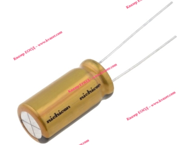 1uF/50V Кондензатор електролитен, THT, NICHICON UFW1H010MDD
