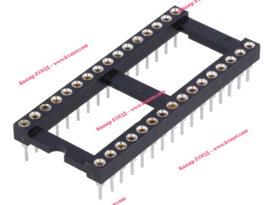 Цангов цокъл за ИС 32 pin DIP, 15.24mm THT растер 2.54mm