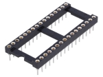 Цангов цокъл за ИС 32 pin DIP, 15.24mm THT растер 2.54mm