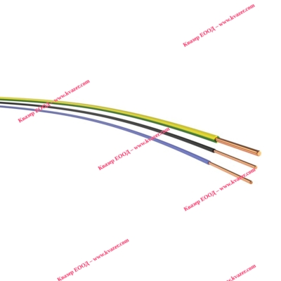 Кабел H05V-U 2.50кв.мм. жълто-зелен / ПВ-А1