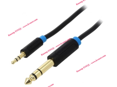 BABBI VENTION кабел стерео жак 3.5мм (мъжки)  -  стерео жак 6.3мм (мъжки), 3м