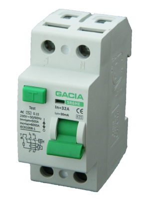 SR6HE 40A 2P 6kA 30mA Чиста ДТЗ