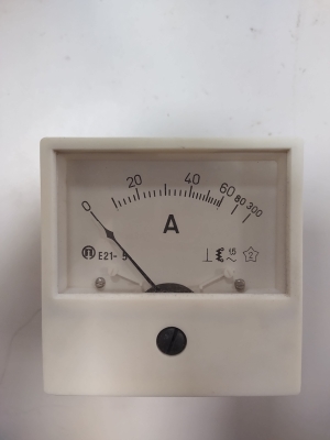 Амперметър 0-300A AC /E 21-5 аналогов панелен 80x80mm