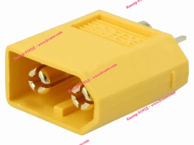Букса захранваща dc xt60-f/m комплект мъжка+женска с кабел 4mm2 awg12