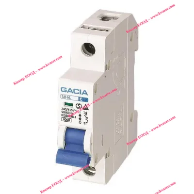 SB6L MCB C16A 1P 6kA Автоматичен модулен прекъсвач