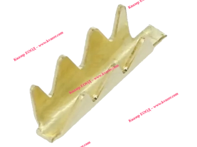 Накрайник: планка за кримпване; неизолирани; месинг; 0,5÷1,5mm²