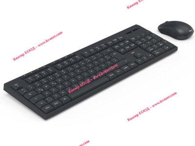 HAMA Комплект безжична клавиатура с мишка "WKM-200", 8 медийни клавиша, черна