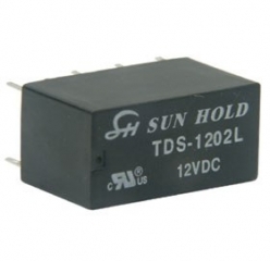 Реле TDS 1202L бобина 12V DC, DPDT
