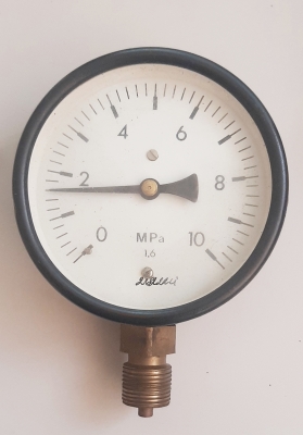 Манометър 0-10 MPa ф100 КЛ.1.6ММ