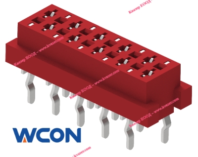 1.27mm Pitch MRC  Конектор проводник-платка, 8PIN / 2x4 пина WCOM 3900-08FSSNENT01