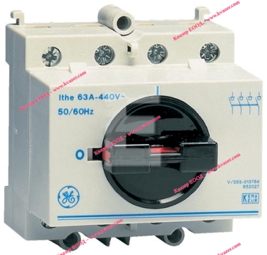 Ключ ПЕП ТРИПОЛЮСЕН  63A 440V ЗА МОНТАЖ НА DIN ШИНА DILOS 0  V/333-013763 652026 GE