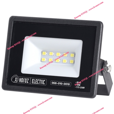 068-010-0010 Светодиоден прожектор SMD LED 10W 1100lm 6400K IP65 220V черен