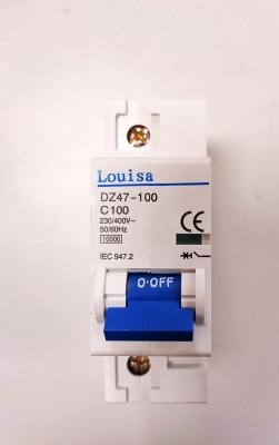 Автоматичен прекъсвач MCB Louisa DZ47-100 C100 