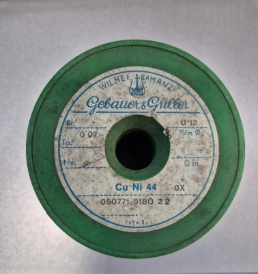 Gebauer and Gilller CuNi44 Константан ф0.12mm