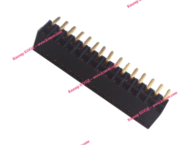 Съединител 67227-015 2х15pin,  проводник-платка, гнездо, женски, ъглови, 2,54m