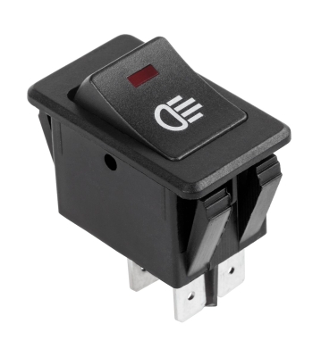 КЛЮЧ ASW-17D, ON-OFF 35A 12VDC с червен LED