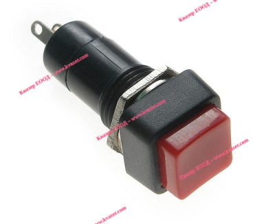 БУТОН PBS-12C 125V/3A ЧЕРВЕН