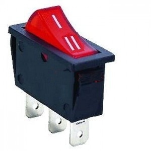 КЛЮЧ RS-102-3B7 ON-ON 250V 15A ЧЕРВЕН