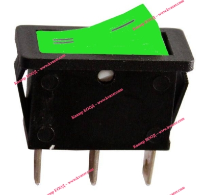 КЛЮЧ RS-102-3B7 ON-ON 250V 15A ЗЕЛЕН