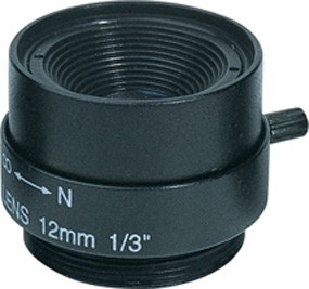 EVD1216F Обектив 1/3“ CCTV 12.0 mm, F2.0, CS mount, Fix Iris Lens