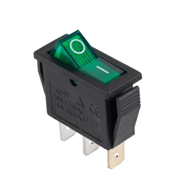 КЛЮЧ IRS-101-3A3 ON-OFF 250V/15A ЗЕЛЕН