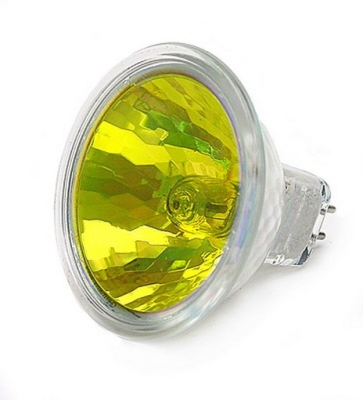 ХАЛОГЕННА ДИХРОИЧНА ЛАМПА LEUCI GU5.3 / 50W ЖЪЛТА