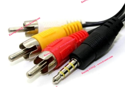 КАБЕЛ 3 МЪЖКИ ЧИНЧА-3.5mm 4C ЖАК A-5038