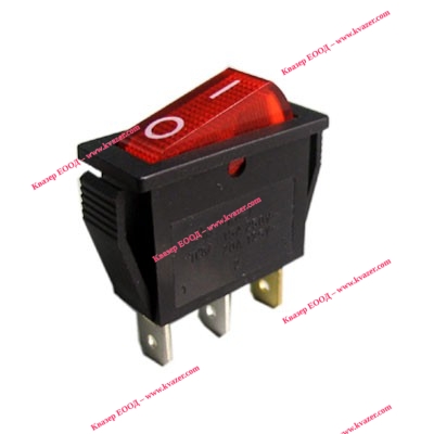 КЛЮЧ IRS-101-3A3 250VAC/15A ON-OFF ЧЕРВЕН