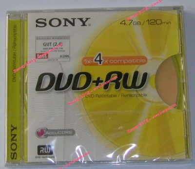 презаписваеми DVD носители  ДИСК SONY DVD+RW 4,7GB