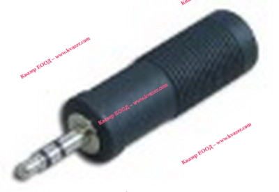Преходник  мъжки 3.5mm - женски 6.35mm HY3006B