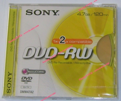 презаписваеми DVD носители ДИСК SONY DVD-RW 4,7GB