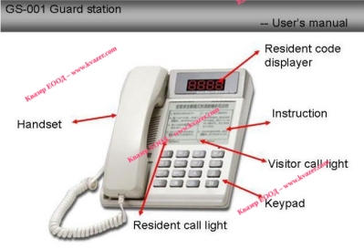 Color video Door Phone Intercom GS-001