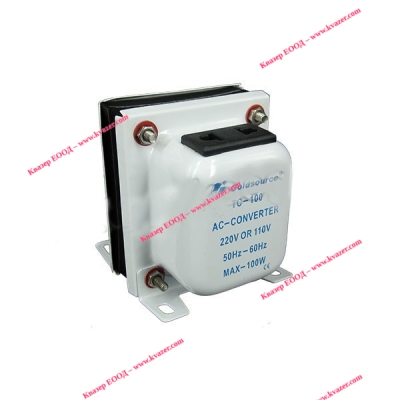 АДАПТОР ТРАНСФОРМАТОРЕН TC-100 220V - 110V 100W двупосочен
